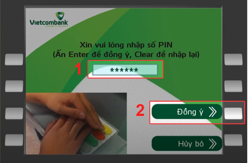Cách xem mã PIN Vietcombank 